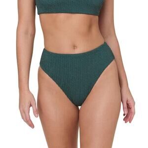 Emerald Green Textured Bikini Set